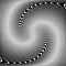 Vortex Whirl Movement Op Art Design. Abstract Textured Black and White Background