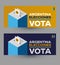 Vota Argentina Elecciones, Vote Argentinian Elections spanish text design.