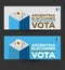 Vota Argentina Elecciones, Vote Argentinian Elections spanish text design.