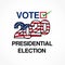 Vote 2020 presidential election graphic