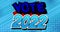 Vote 2022. Motion poster. 4k animated Comic book word text