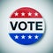 Vote badge for the United States election