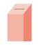 Vote box of salmon color