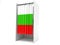 Vote cabinet with bulgarian flag