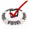 Vote Check Mark Box Election Choose Popular Choice Candidate