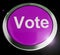 Vote concept icon means casting a choice in an election - 3d illustration