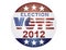 Vote Election 2012 Button Illustration