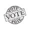 Vote grunge rubber stamp