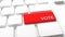 Vote Keyboard button -Electronic or internet voting concept e-voting or online voting American Election