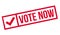 Vote Now rubber stamp