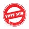 Vote Now rubber stamp