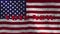 Vote now slogan on grunge denim American flag. 4K 3D rendering USA Election vote animated video.