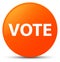 Vote orange round button