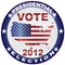 Vote Presidential Election 2012 Button