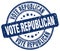 Vote republican blue stamp