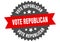 vote republican sign. vote republican circular band label. vote republican sticker