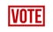 Vote Rubber Stamp. Red Vote Rubber Grunge Stamp Seal Vector Illustration - Vector
