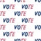 Vote. Seamless vector pattern. Political topics. Presidential elections in the United States of America. Isolated background.