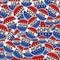 Vote USA badge pins pattern