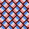Vote in USA pattern seamless. Voting Symbols America background. Ballot paper texture