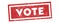 Vote vintage red stamp tag banner vector