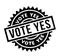 Vote Yes rubber stamp