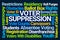 Voter Suppression Word Cloud