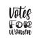 votes for women black letter quote