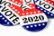 Voting pins for 2020