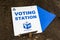 Voting Station sign for the South African National Elections