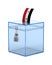 Voting in Syria on white background. Isolated 3D illustration