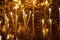 Votive candles in the Pokrovsky cathedral, Ivano Frankivsk, Ukraine