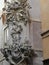 Votive statues in the corner of a street in the historic center of Rome in Italy.