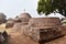 Votive stupas at near Stupa -1, ancient Buddhist monument at Sanchi,