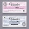 Voucher grunge template. Universal flyer for business and department stores. 30 off