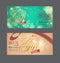 Voucher template with premium vintage pattern.