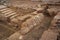 Vouleuterion or Prytaneion public banquet hall in Minoan palace in Malia, Crete