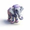 Voxel Art Elephant Toy: A Junglepunk Delight With Realistic Light And Color