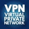 VPN - Virtual Private Network acronym, technology concept background