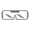 Vr glasses device gadget outline