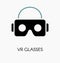 VR glasses / headset for smartphone vector illustration