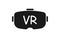 VR glasses icon, logo, virtual reality concept, glasses for gamers. Vector EPS10