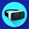 VR Glasses icon or virtual reality helmet icon vector. flat virtual reality headset icon for computer, phone or smart