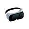 VR glasses vector virtual reality headset icon. Virtual reality helmet isolated goggles device illustration