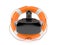 VR headset inside life buoy