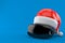 VR headset with santa hat