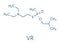 VR nerve agent molecule. Skeletal formula.