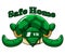 VR safe house green turtle mascot