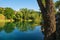 Vrbas River in Banja Luka, Republika Srpska, Bosnia