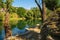 Vrbas River in Banja Luka, Republika Srpska, Bosnia